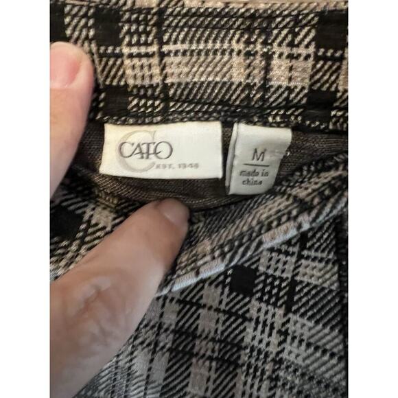 Vintage Plaid Asymmetrical Skirt Size Medium Pockets Cato Y2K Pleated Grunge - Picture 2 of 7